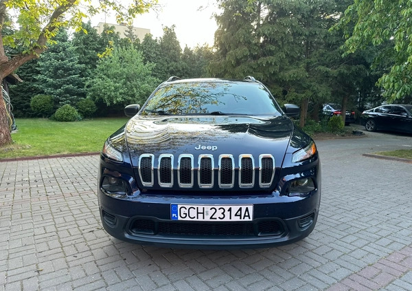 Jeep Cherokee cena 56900 przebieg: 180028, rok produkcji 2015 z Chojnice małe 232
